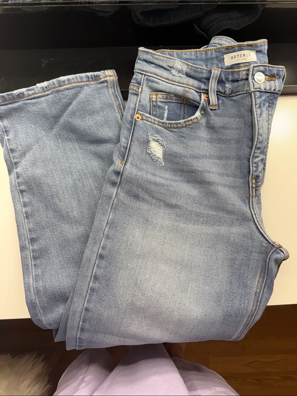 Artemis Design Co. Light Blue Straight Leg Jeans - stretch fit!!!